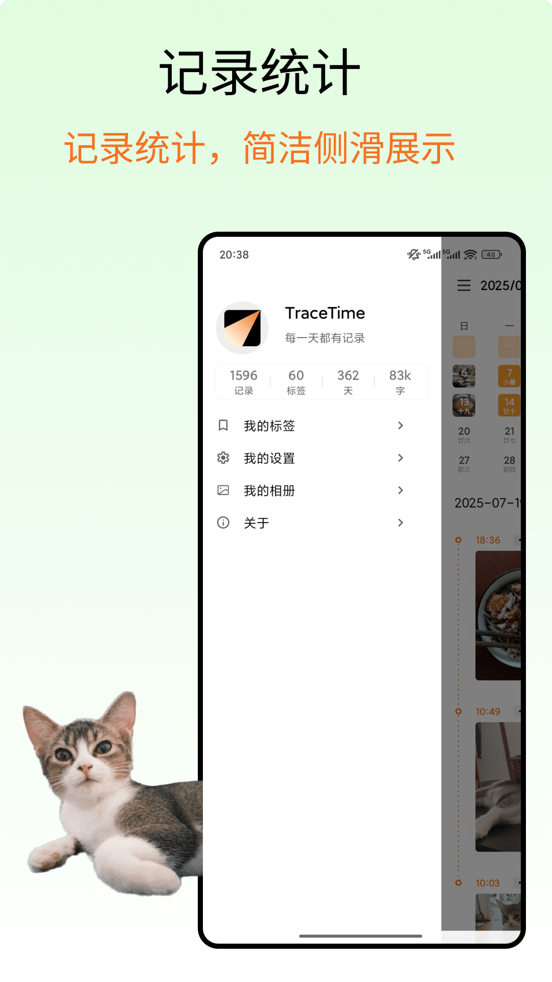 TraceTime日历视图
